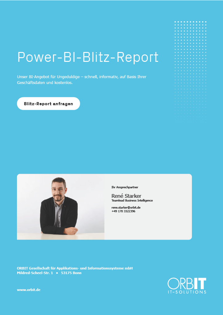 E-Book BI-Beratung: Das Controlling als Treiber der Digitalen Transformation | Seite 21: Blitz-Report und Ansprechpartner René Starker